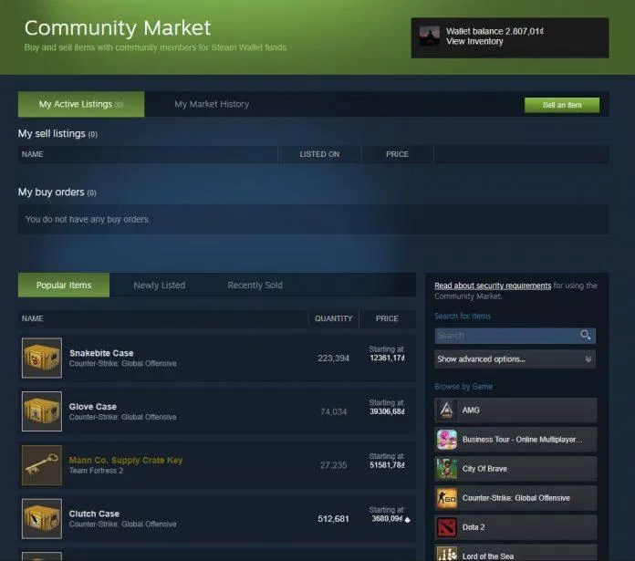 Chợ cộng đồng trong Steam, nơi bạn có thể mua bán các vật phẩm và cả Steam Point (Ảnh: BlogAnChoi). Chợ cộng đồng trong Steam, nơi bạn có thể mua bán các vật phẩm và cả Steam Point (Ảnh: BlogAnChoi).