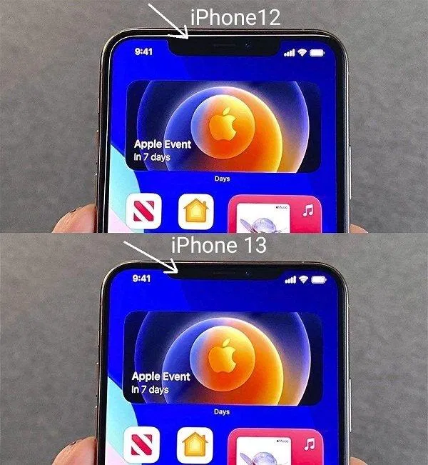 Phần notch của iPhone 13 được cho là sẽ nông hơn (Ảnh: Internet). Phần notch của iPhone 13 được cho là sẽ nông hơn (Ảnh: Internet).