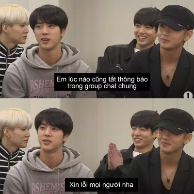 Bạn có tắt thông báo group chat như Jungkook không? (Ảnh: Internet).