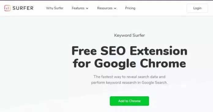 Keyword Surfer là tiện ích mở rộng cho Chrome (Ảnh: Internet).