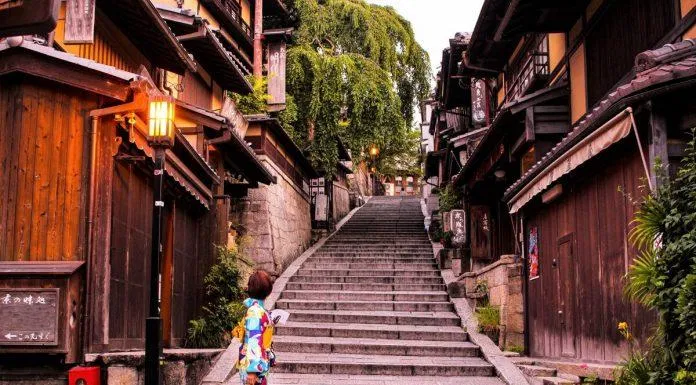 Một góc phố cổ Kyoto (Nguồn: Internet). Một góc phố cổ Kyoto (Nguồn: Internet).