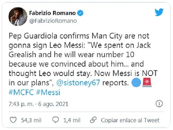 Man City sẽ không cố gắng kéo Messi về mình (Ảnh: Internet). Man City sẽ không cố gắng kéo Messi về mình (Ảnh: Internet).