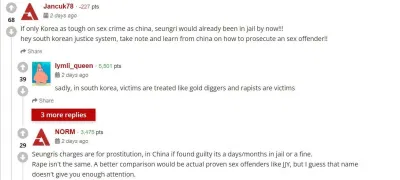 Phản hồi của user Jancuk78 (Nguồn: AllKPop). Phản hồi của user Jancuk78 (Nguồn: AllKPop).