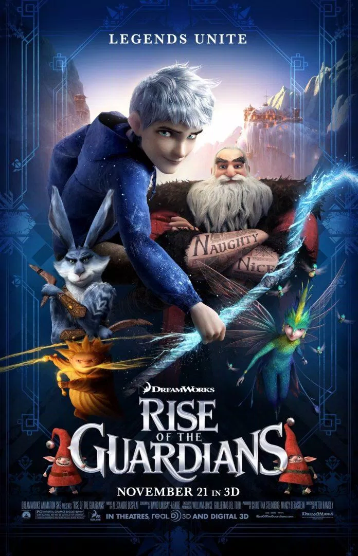 Poster phim hoạt hình Rise Of The Guardians (2012) (ảnh: internet)