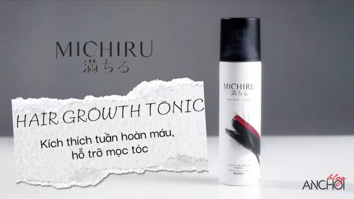 Tinh chất Michiru Hair Growth Tonic - kích thích tuần hoàn máu, hỗ trợ mọc tóc (Nguồn: BlogAnChoi).