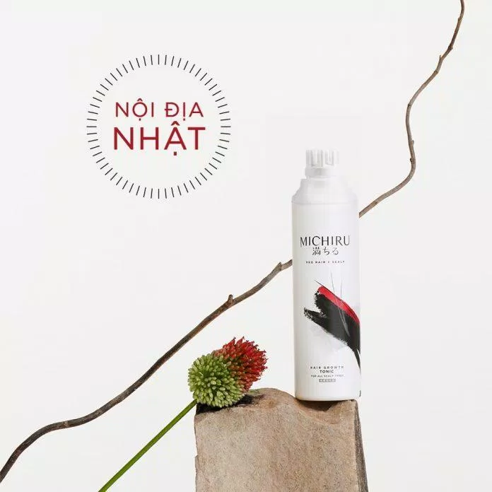 Tinh chất Michiru Hair Growth Tonic sở hữu bao bì đơn giản mà tinh tế (Nguồn: Internet).