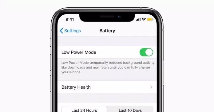 Chế độ Low Power trên iPhone (Ảnh: Internet). Chế độ Low Power trên iPhone (Ảnh: Internet).