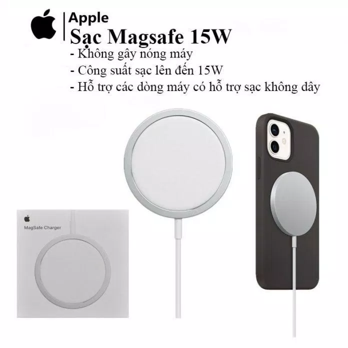 Bộ sạc không dây MagSafe của Apple (Ảnh: Internet).