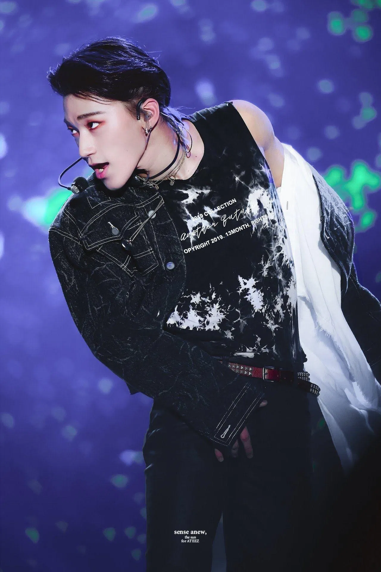 San (ATEEZ) thần tượng K-Pop là vũ công mạnh mẽ trên sân khấu. (Nguồn: Internet)
