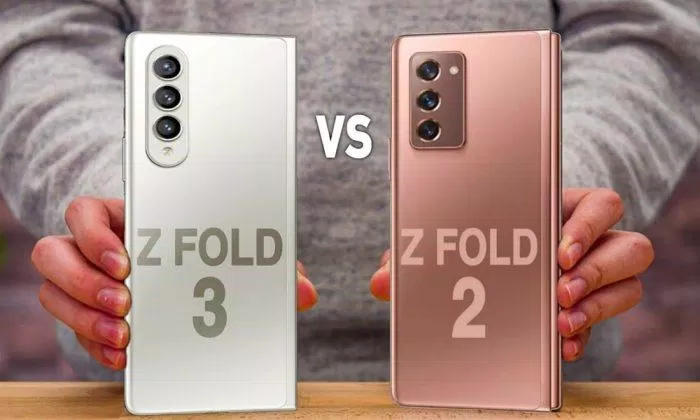 Cách bố trí camera của Z Fold 3 so với Z Fold 2 (Ảnh: Internet). Cách bố trí camera của Z Fold 3 so với Z Fold 2 (Ảnh: Internet).