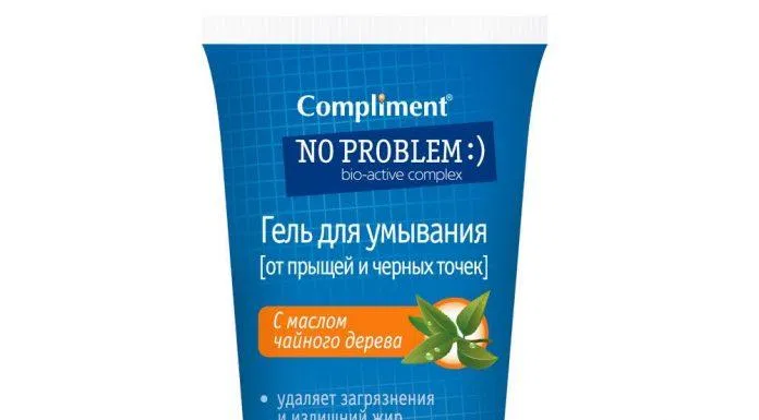 Sữa rửa mặt Compliment No Problem With Tea Tree Oil dành cho da nhạy cảm. (Nguồn: Internet)