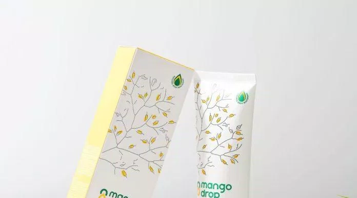Sữa tắm Mango Drop Body Whitening Shower Cream có thiết kế bao bì dạng tuýp dễ sử dụng và tiện lợi mang đi mọi nơi (Nguồn: Internet)