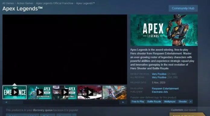 Tải game Apex Legends miễn phí trên Steam (Ảnh: BlogAnChoi).