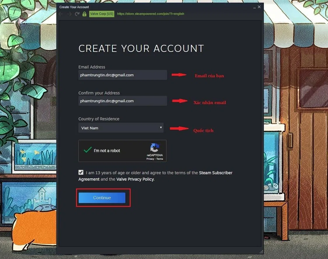 Các bước ban đầu để tạo tài khoản (Ảnh: BlogAnChoi). Các bước ban đầu để tạo tài khoản (Ảnh: BlogAnChoi).