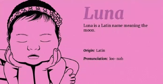 Luna nghĩa là mặt trăng (Ảnh: Internet).