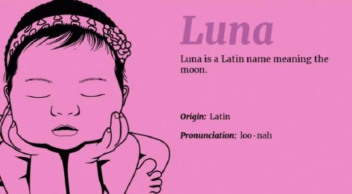 Luna nghĩa là mặt trăng (Ảnh: Internet). Luna nghĩa là mặt trăng (Ảnh: Internet).