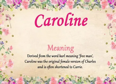Caroline là phiên bản nữ của Charles với ý nghĩa là người tự do (Ảnh: Internet). Caroline là phiên bản nữ của Charles với ý nghĩa là người tự do (Ảnh: Internet).