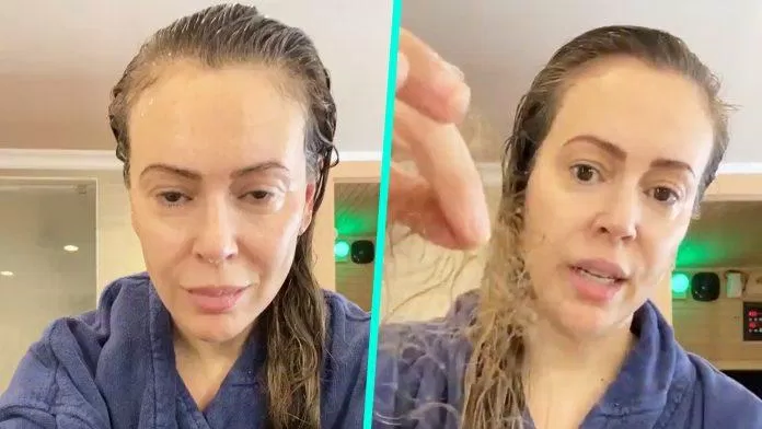 Diễn viên Alyssa Milano bị rụng tóc khi mắc COVID-19 (Ảnh: Internet). Diễn viên Alyssa Milano bị rụng tóc khi mắc COVID-19 (Ảnh: Internet).