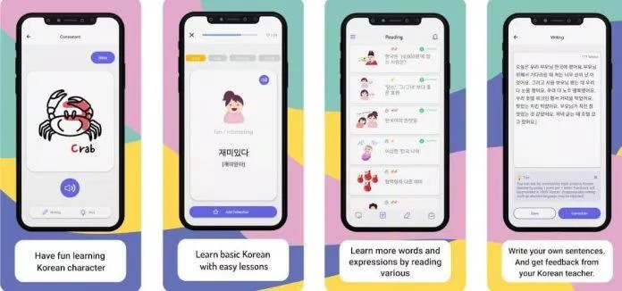 App học tiếng Hàn miễn phí Podo (Ảnh: Internet).