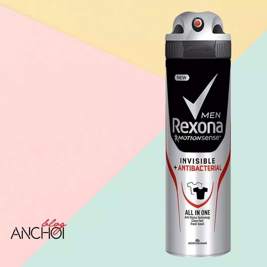 Xịt khử mùi Rexona Invisible Antibacterial loại bỏ mùi hương đến 48 giờ ( Nguồn: BlogAnChoi)