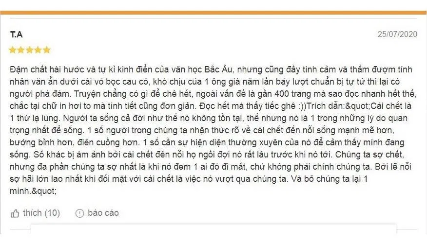 Cảm nhận của bạn đọc về cuốn sách (Ảnh: BlogAnChoi). Cảm nhận của bạn đọc về cuốn sách (Ảnh: BlogAnChoi).