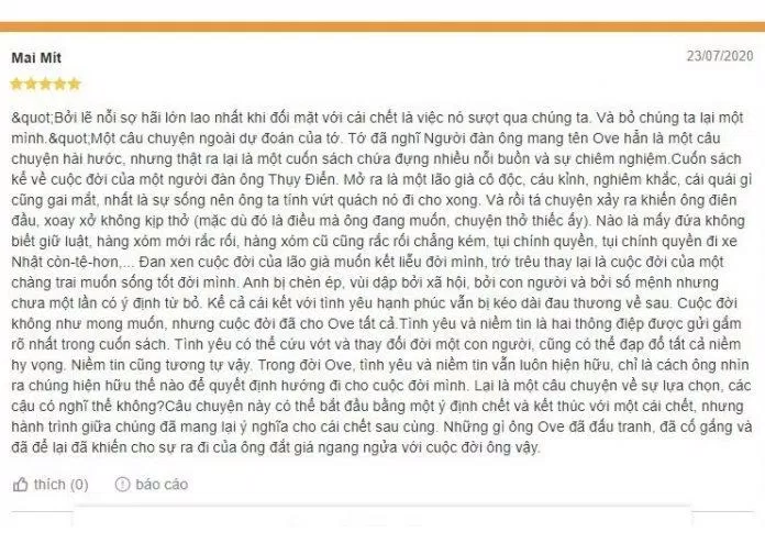 Cảm nhận của bạn đọc về cuốn sách (Ảnh: BlogAnChoi). Cảm nhận của bạn đọc về cuốn sách (Ảnh: BlogAnChoi).