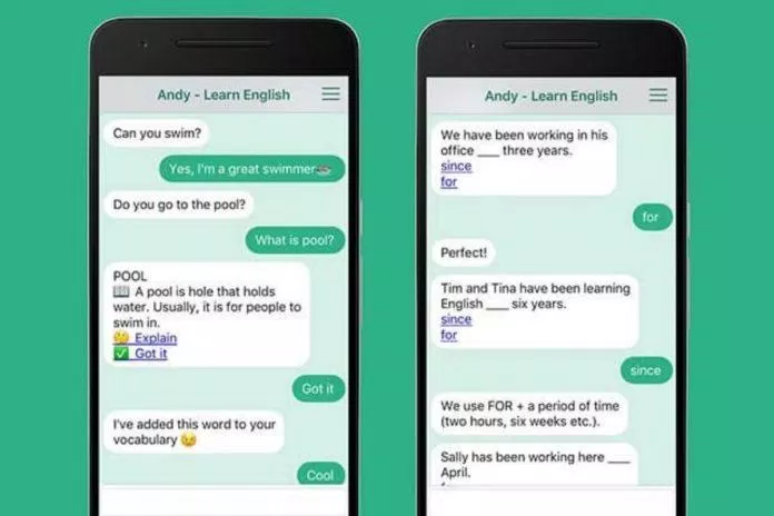 Học tiếng Anh giao tiếp 1-1 với ứng dụng Andy English (Ảnh: Internet). Học tiếng Anh giao tiếp 1-1 với ứng dụng Andy English (Ảnh: Internet).
