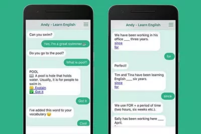 Học tiếng Anh giao tiếp 1-1 với ứng dụng Andy English (Ảnh: Internet). Học tiếng Anh giao tiếp 1-1 với ứng dụng Andy English (Ảnh: Internet).