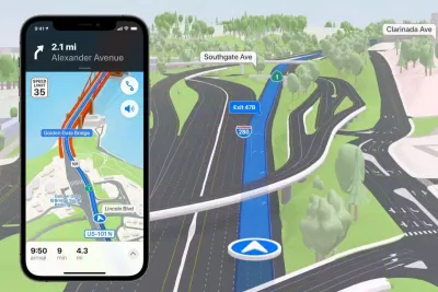 Chỉ đường bằng hình ảnh 3D cực kỳ sống động trên iOS 15 (Ảnh: Internet). Chỉ đường bằng hình ảnh 3D cực kỳ sống động trên iOS 15 (Ảnh: Internet).