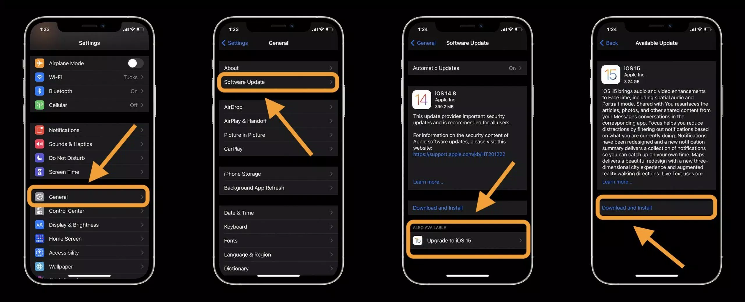 Các bước để tải và cài đặt iOS 15 trên điện thoại iPhone (Ảnh: Internet). Các bước để tải và cài đặt iOS 15 trên điện thoại iPhone (Ảnh: Internet).
