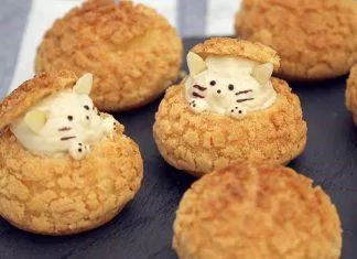 Bánh su hình chú mèo (Nguồn: Internet)