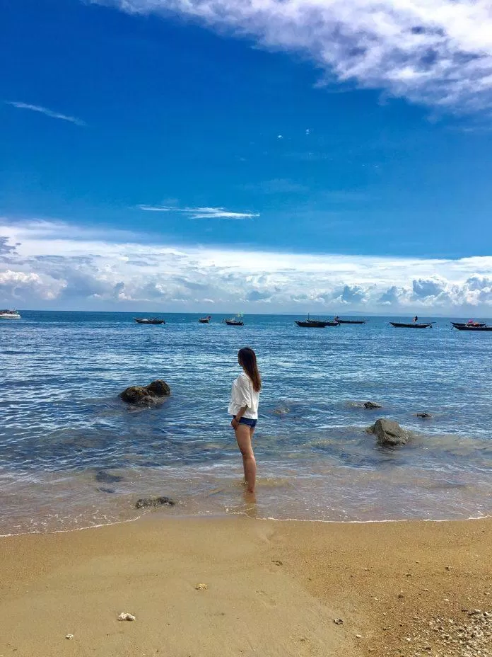 Bãi biển Cù Lao Chàm. (Ảnh: Kim Cúc) Bãi biển Cù Lao Chàm. (Ảnh: Kim Cúc)