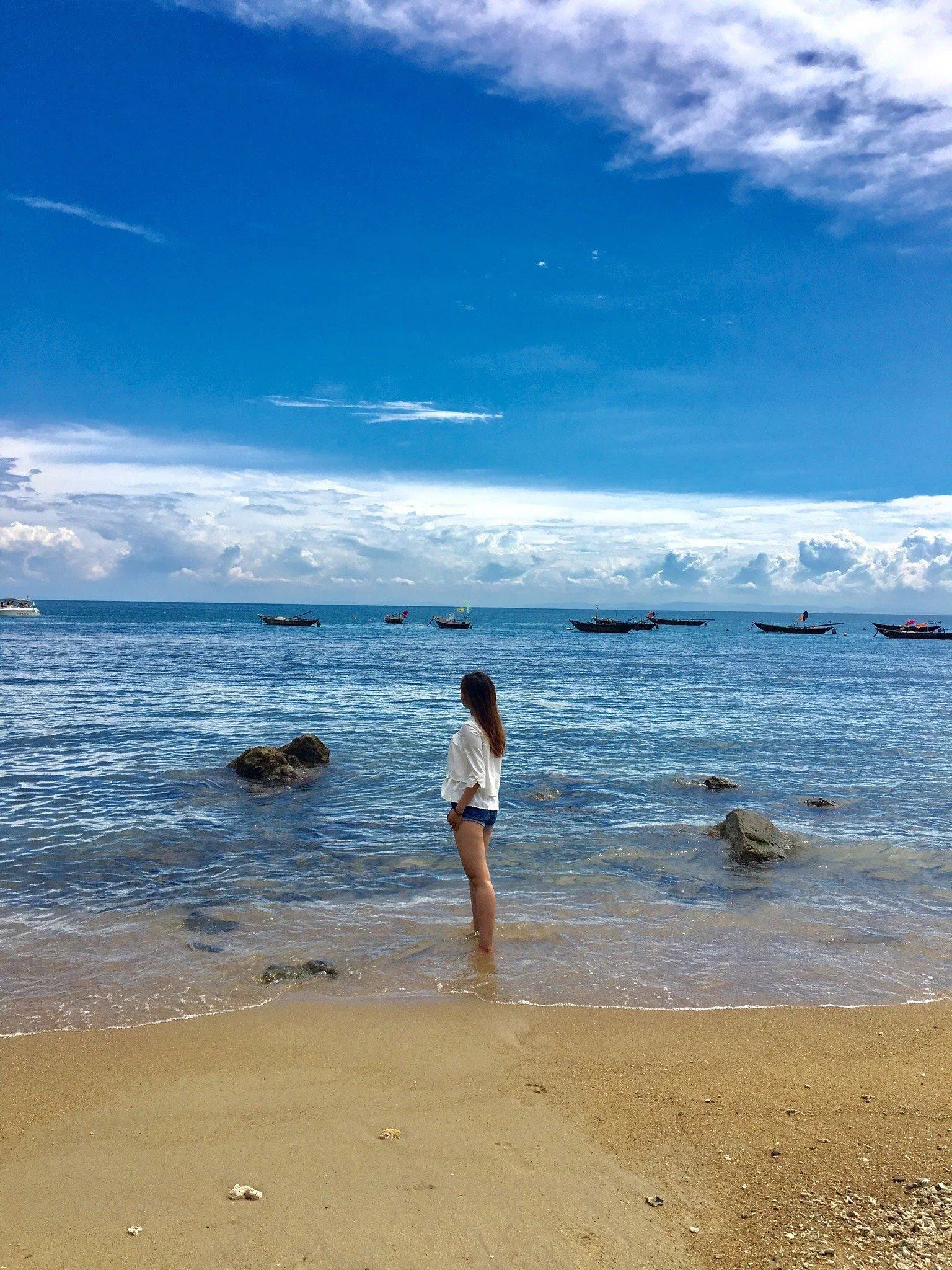 Bãi biển Cù Lao Chàm. (Ảnh: Kim Cúc) Bãi biển Cù Lao Chàm. (Ảnh: Kim Cúc)