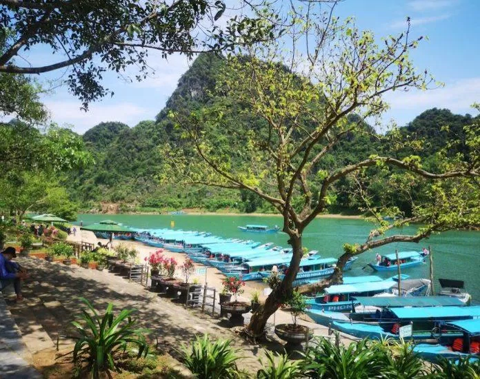 Bến thuyền của Động Phong Nha. (Ảnh: Internet). Bến thuyền của Động Phong Nha. (Ảnh: Internet).