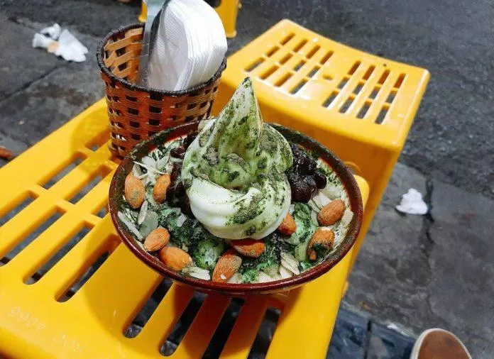 Món Bingsu mát lạnh quán Hoa Béo, (Ảnh: Internet)