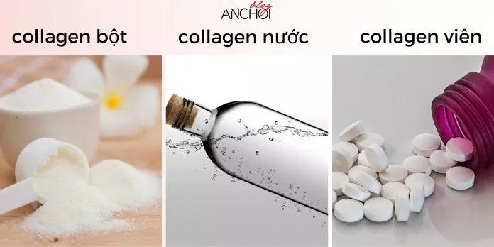 Các dạng Collagen được các tín đồ làm đẹp dùng nhiều nhất hiện nay ( Nguồn: BlogAnChoi)