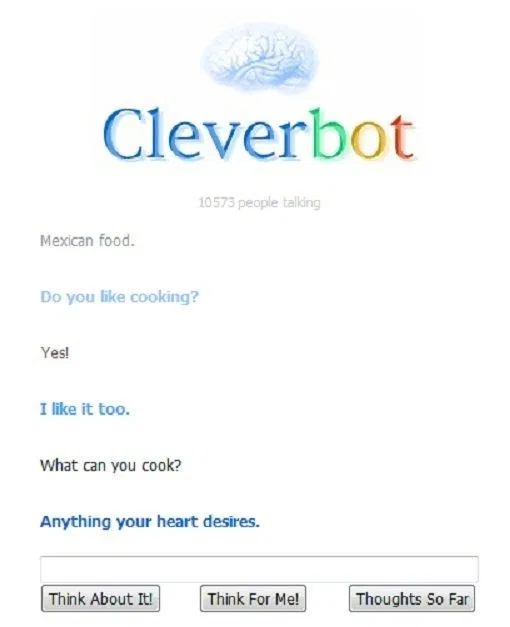 Cleverbot có khả năng trò chuyện rất giống con người (Ảnh: Internet). Cleverbot có khả năng trò chuyện rất giống con người (Ảnh: Internet).