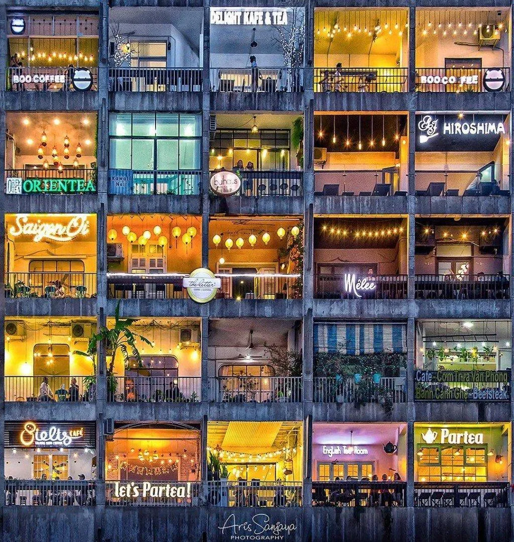 Những quán cafe đẹp ở chung cư Nguyễn Huệ