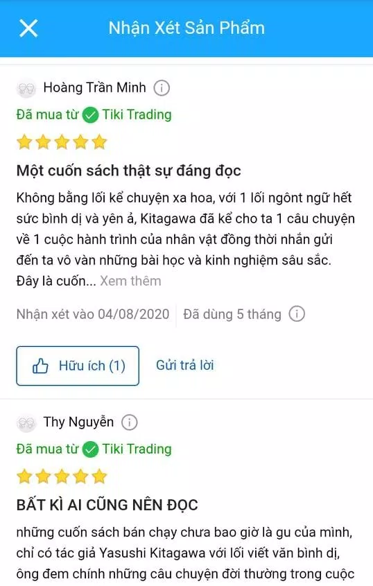 Nhận xét của đọc giả về "Chúng ta sẽ còn gặp lại" (Nguồn ảnh: Cap màn hình).