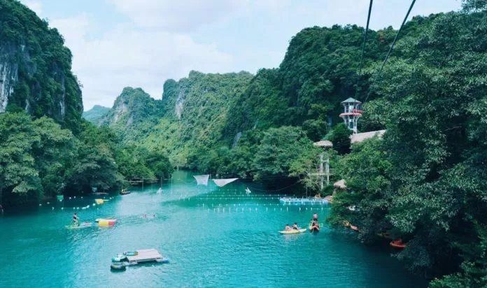 Các trò chơi ở Sông Chày. (Ảnh: Internet) Các trò chơi ở Sông Chày. (Ảnh: Internet)