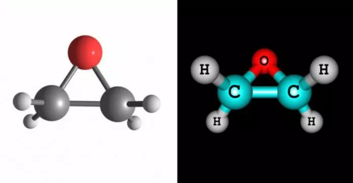 Etylen oxit có công thức hóa học là C2H4O (Ảnh: Internet).