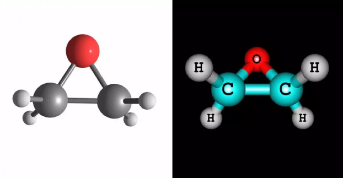 Ethylene oxide có công thức hóa học là C2H4O (Ảnh: Internet). Ethylene oxide có công thức hóa học là C2H4O (Ảnh: Internet).