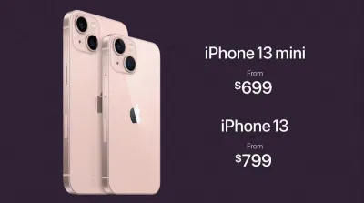 iPhone 13 & 13 mini (nguồn: GSMArina) iPhone 13 & 13 mini (nguồn: GSMArina)