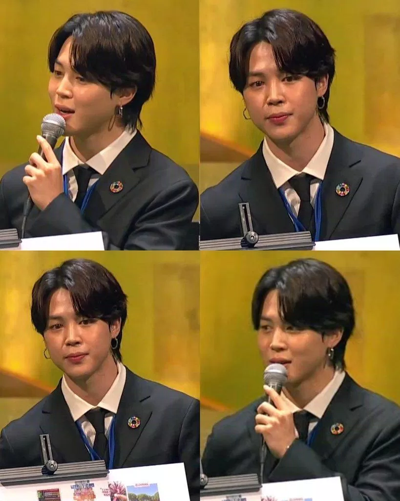 Jimin tại UNGA 2021 (Ảnh: Internet)