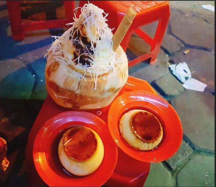 Món kem dừa và caramen của quán, (Ảnh: Internet)