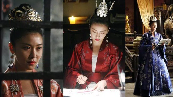 Ha Ji Won được tôn lên sự sắc sảo qua trang phục tinh tế và phụ kiện cầu kì (Nguồn: Internet).