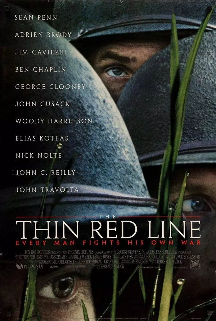 Poster phim Lằn Ranh Đỏ Mỏng Manh - The Thin Red Line (1998) (Ảnh: Internet)