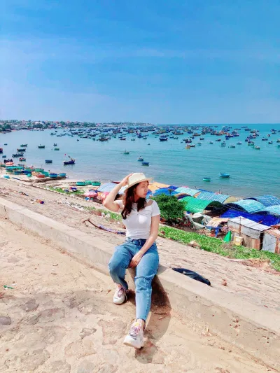 Làng chài Mũi Né (Ảnh: Kim Cúc). Làng chài Mũi Né (Ảnh: Kim Cúc).