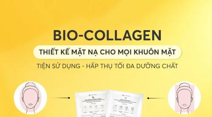Mặt nạ Derma Production Bio-Collagen được thiết kế đặc biệt để phù hợp với mọi hình dáng khuôn mặt (Nguồn: Internet).