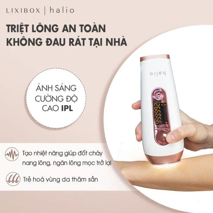 Máy triệt lông Halio IPL Hair Removal Device sở hữu công nghệ IPL tiên tiến và hiện đại nhất hiện nay (Nguồn: Internet).